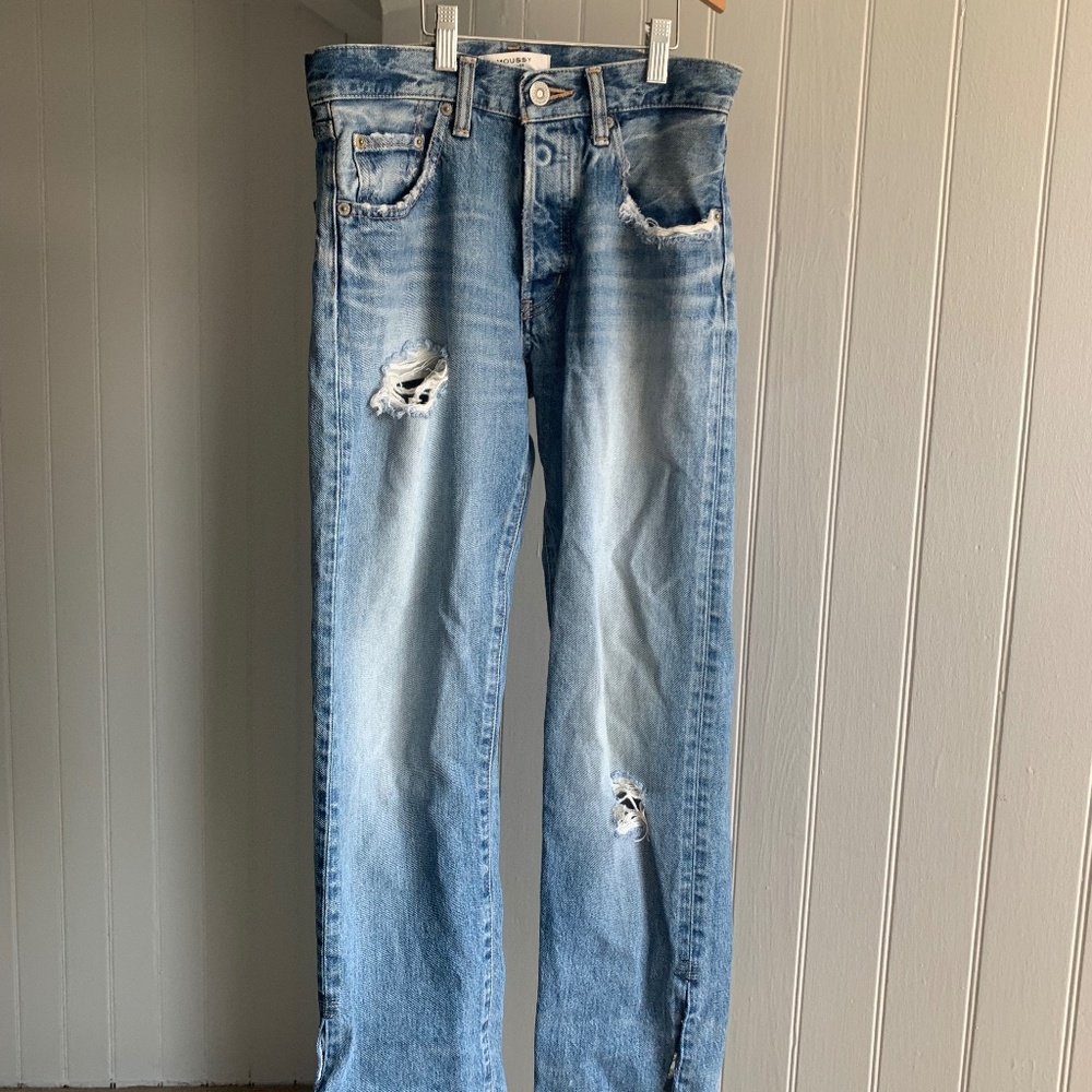 Moussy Split Leg Flare Jeans